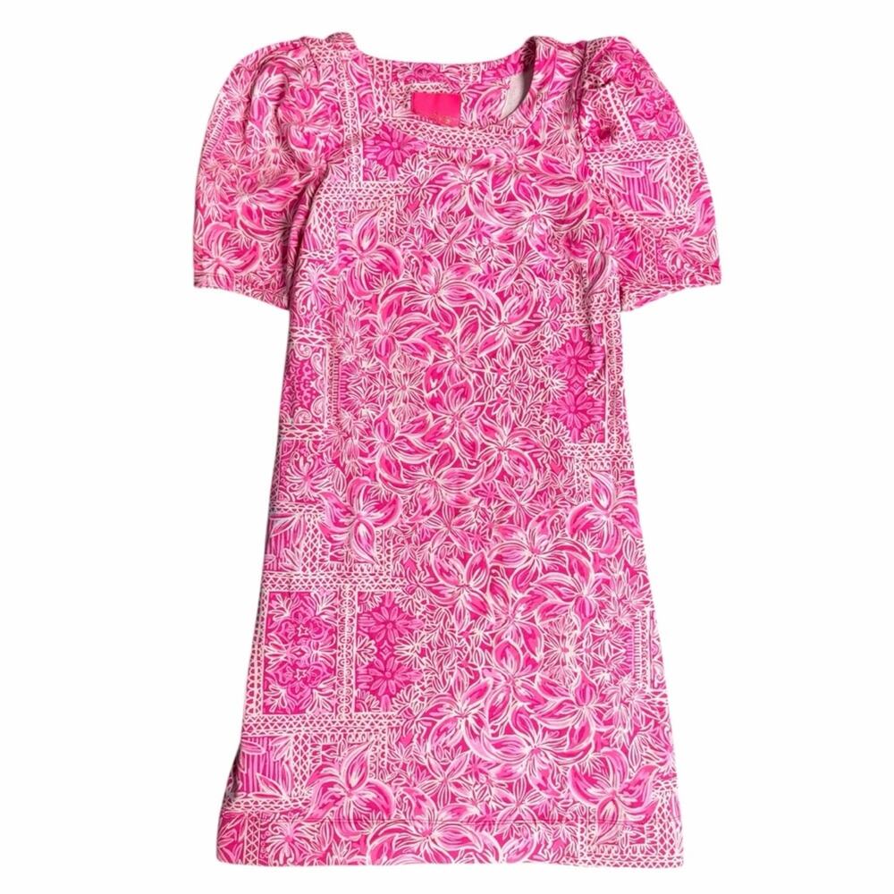Lilly Pulitzer Harriet Shift Dress in Pinata Pink New Blooms on the Block Small